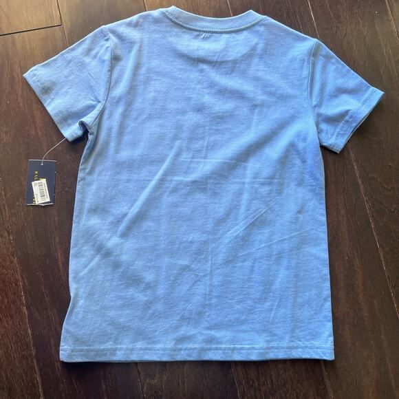 Polo Ralph Lauren t-shirt Light Blue Sz 6 Boys - Picture 5 of 5